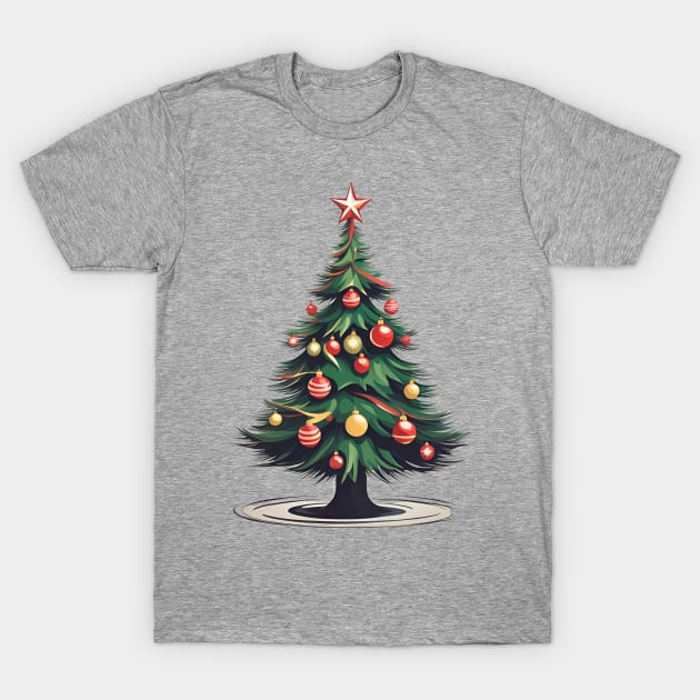 Christmas Tree T-Shirt by FineArtworld7